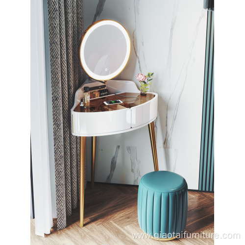 Bedroom Modern Dressing Table Whit LED Mirror